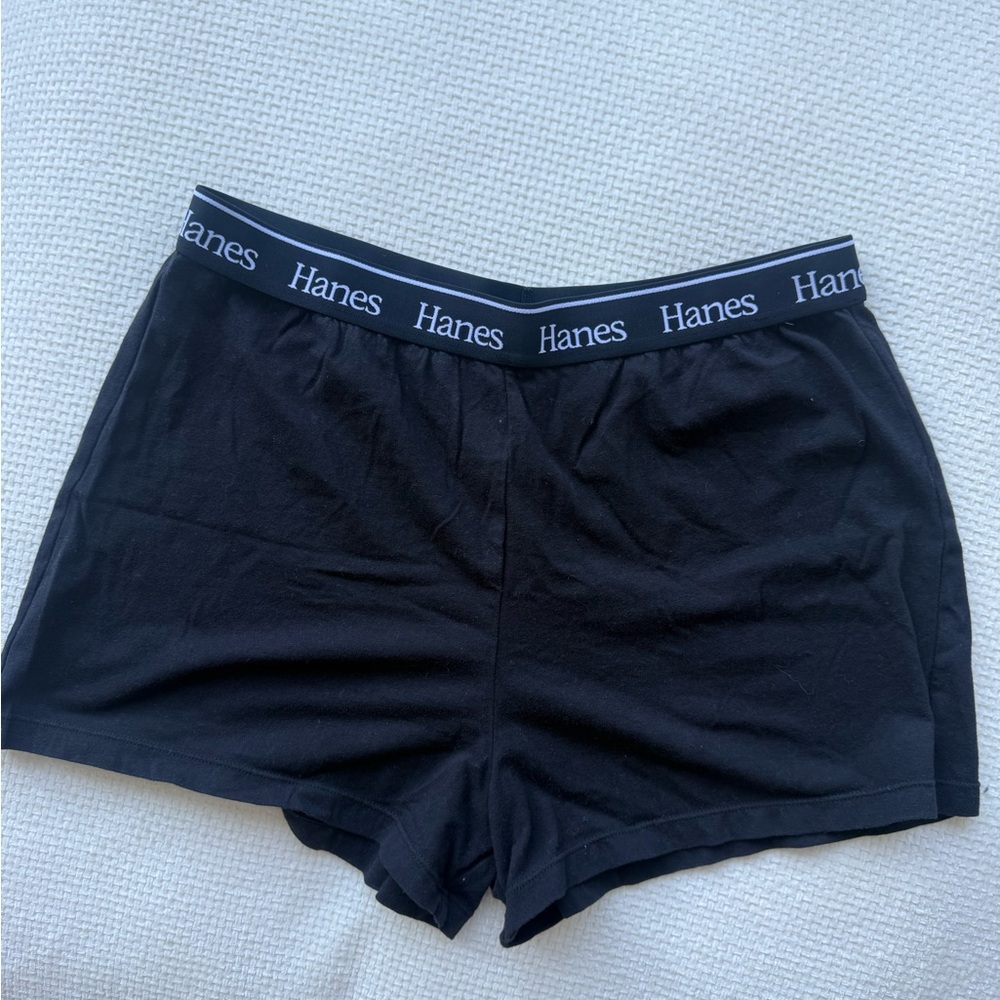 Hanes Black Women's Lounge Shorts